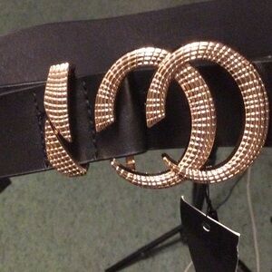 Elegant Gold and Black Belt